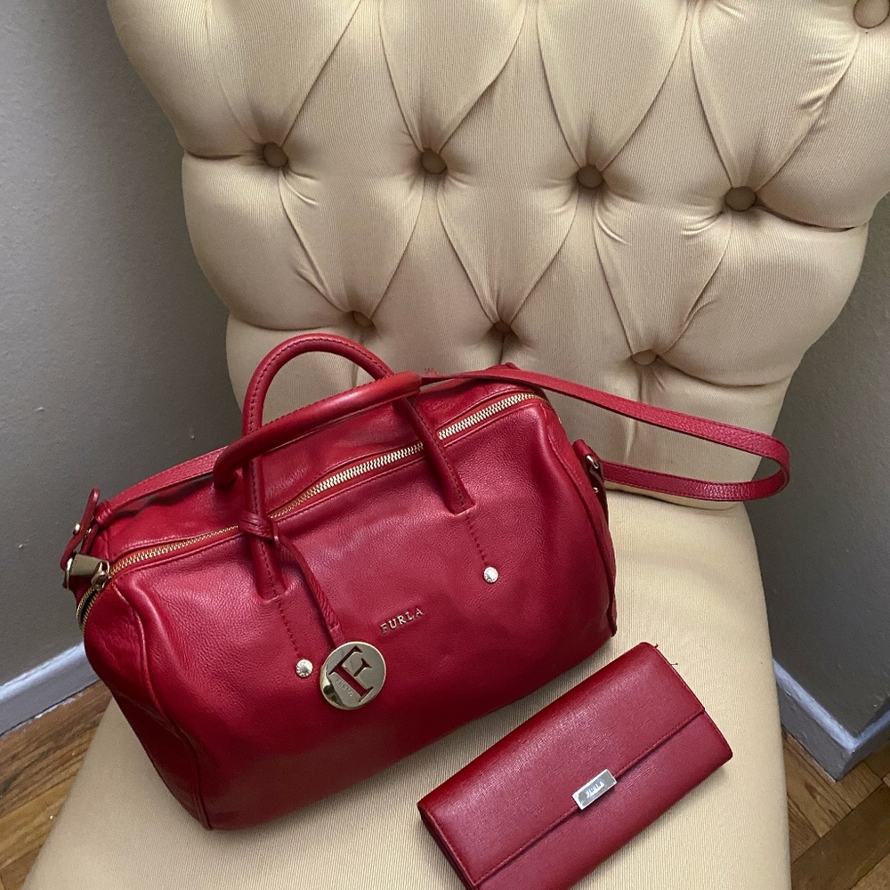 Red Furla Bag